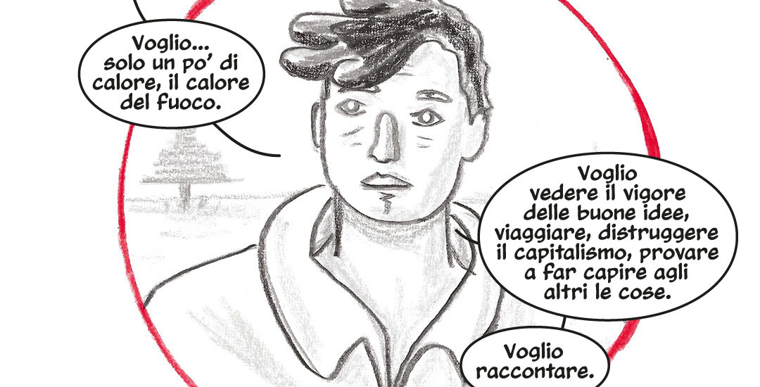 Calore una storia a fumetti su Jack London ad opera di Matteo Polloni