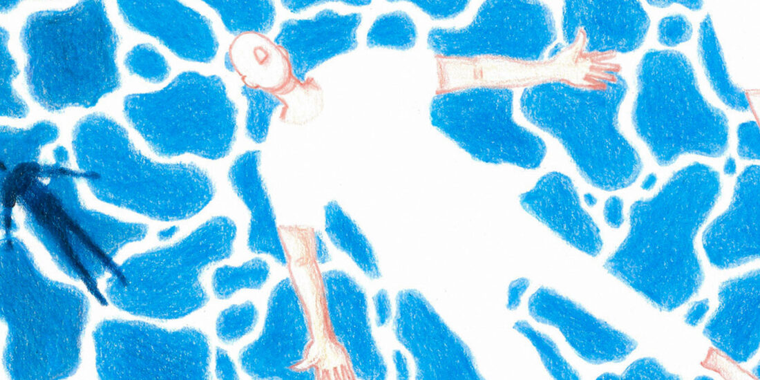 Illustrazioni editoriali per Amianto Blu a cura di Matteo Polloni - cover