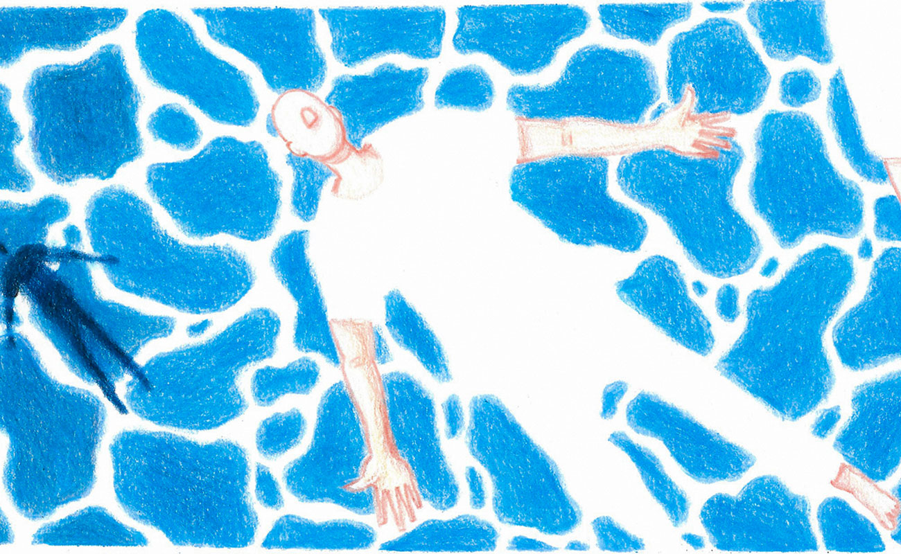 Illustrazioni editoriali per Amianto Blu a cura di Matteo Polloni - cover