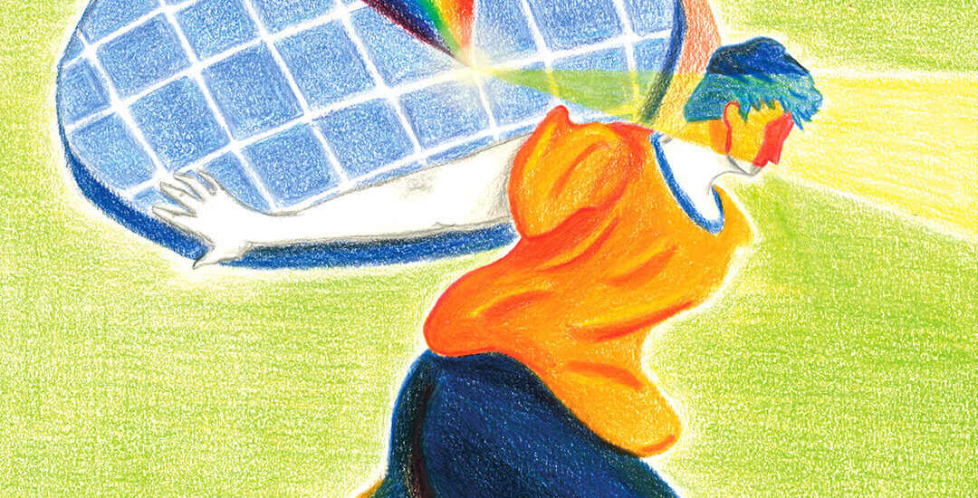 Foto-corsa illustrazione di Matteo Polloni