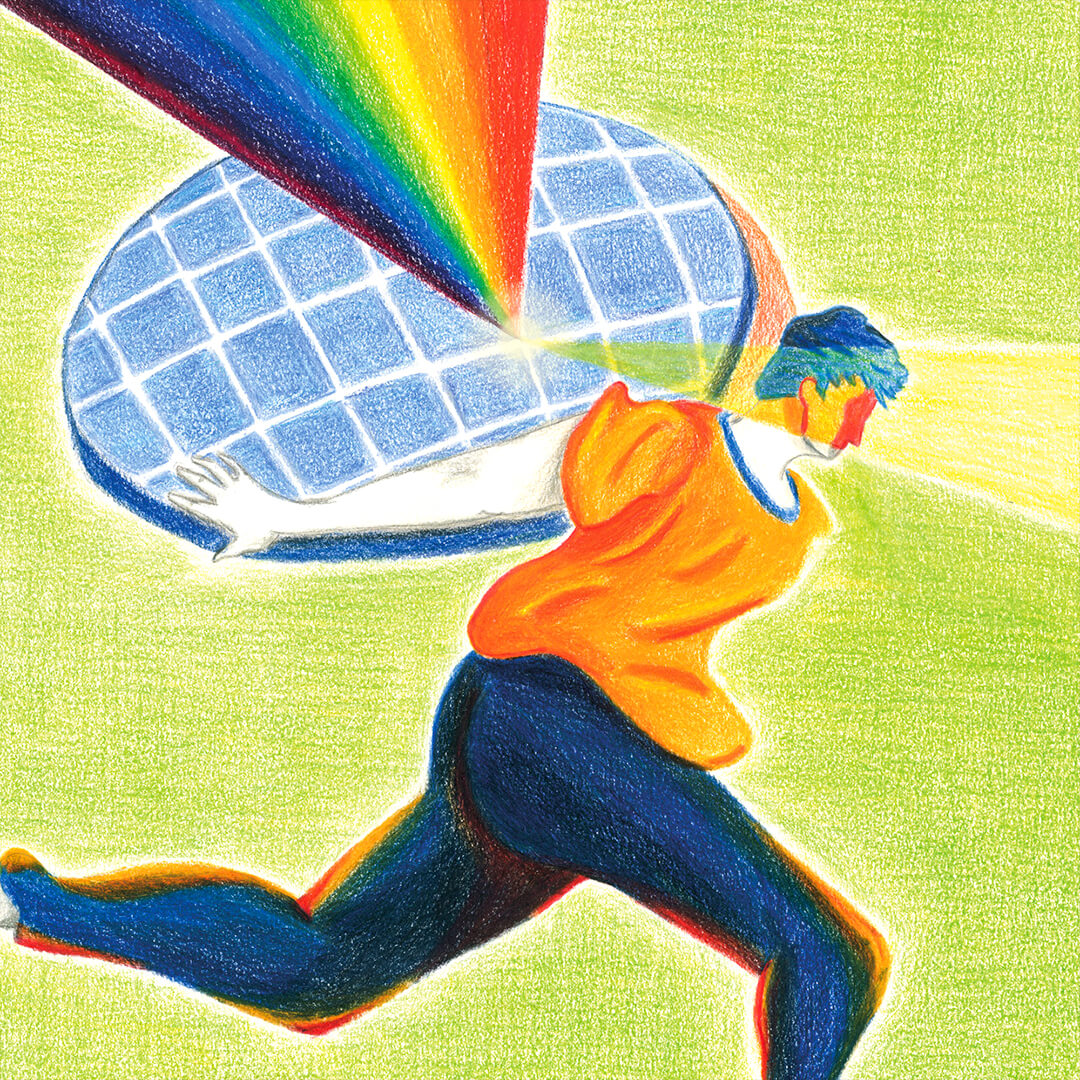 Foto-corsa illustrazione di Matteo Polloni